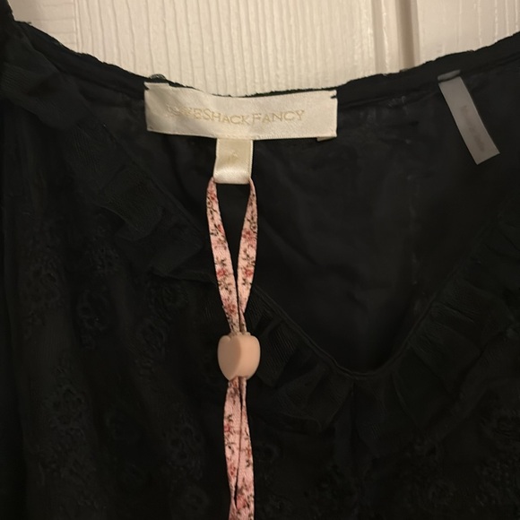 LoveShackFancy NWT Federica Black Dress 12 - Picture 4 of 5